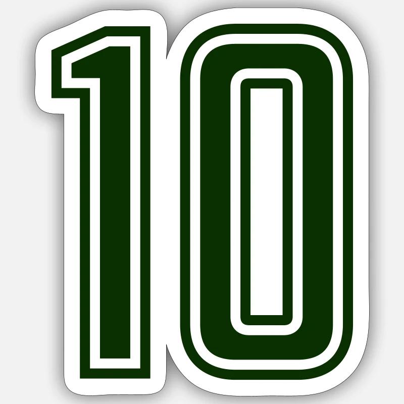 10 - Sticker taille S (10 x 10 cm) - blanc mat
