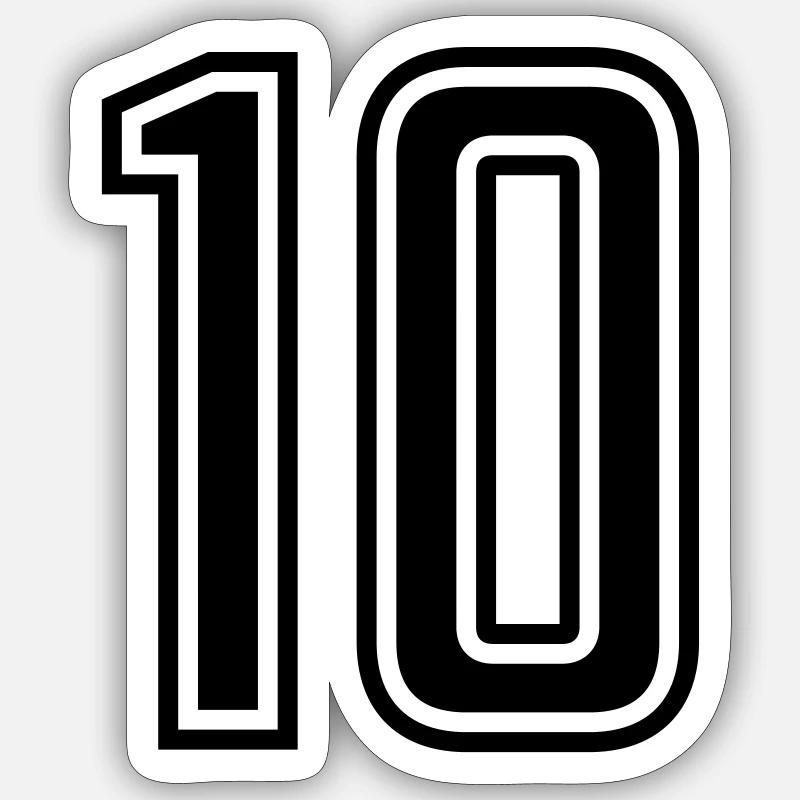 10 - Sticker taille S (10 x 10 cm) - blanc mat