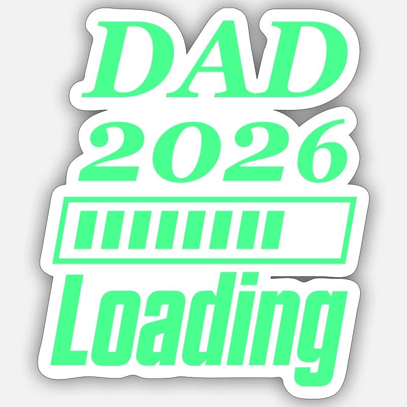 DAD 2026 Loading - Sticker size S (10 x 10 cm) - white matte