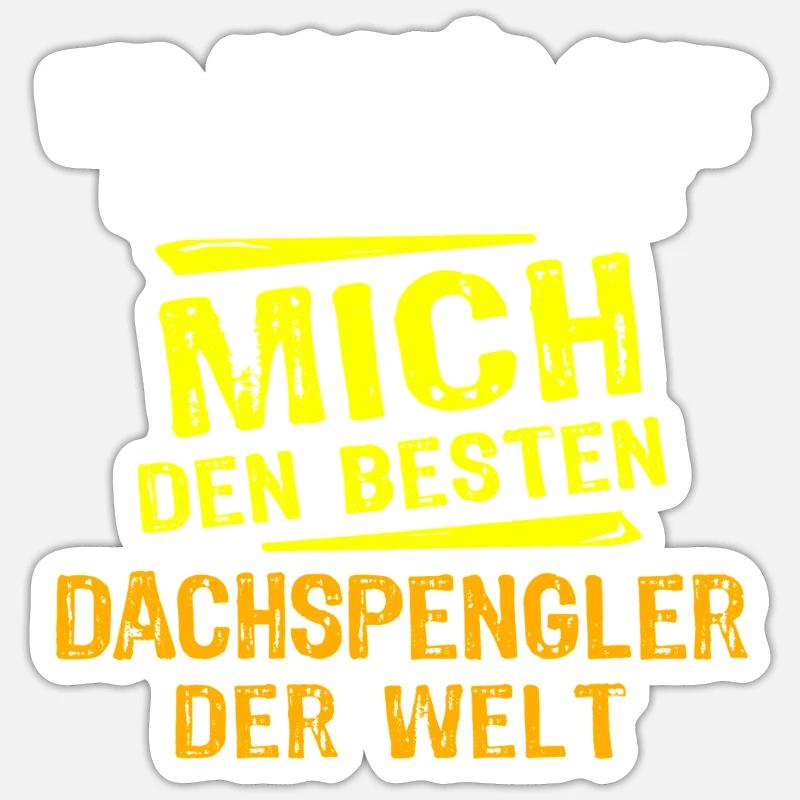 Don Dachspengler - Sticker taille S (10 x 10 cm) - blanc mat