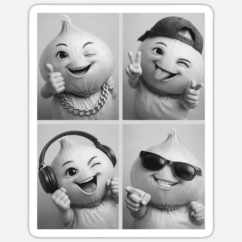 OIGNON - Sticker taille S (10 x 10 cm) - blanc mat
