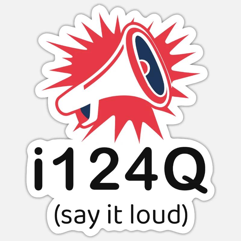 i124Q – Bold Statement Dark Edition Sticker size S (10 x 10 cm)