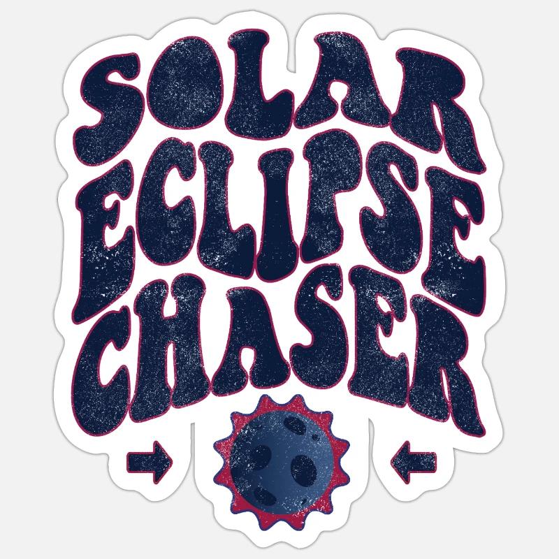 Solar eclipse chaser Sticker Größe S (10 x 10 cm)