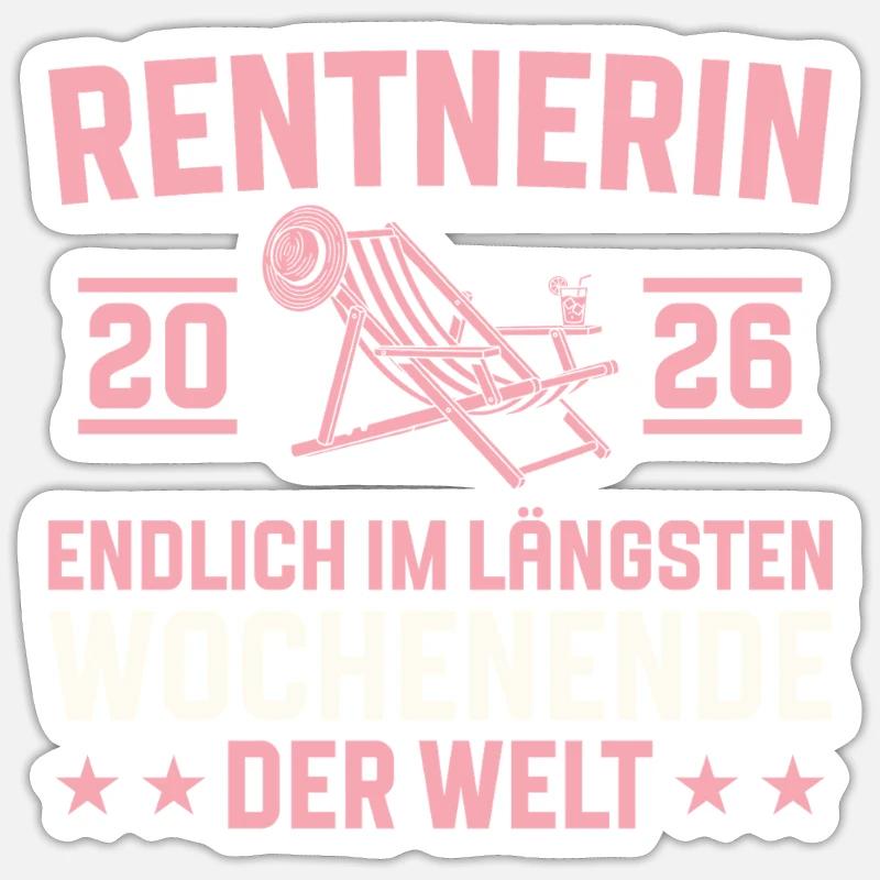 Retraite du plus long week-end 2026 - Sticker taille S (10 x 10 cm) - blanc mat