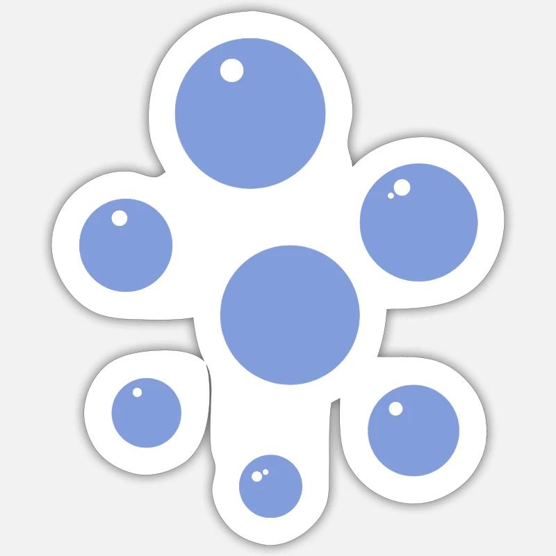 Bulle - Sticker taille S (10 x 10 cm) - blanc mat