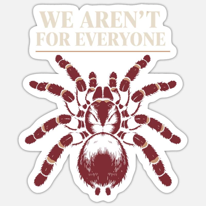Propriétaire d’araignée Propriétaire de la Tarentule - Sticker taille S (10 x 10 cm) - blanc mat