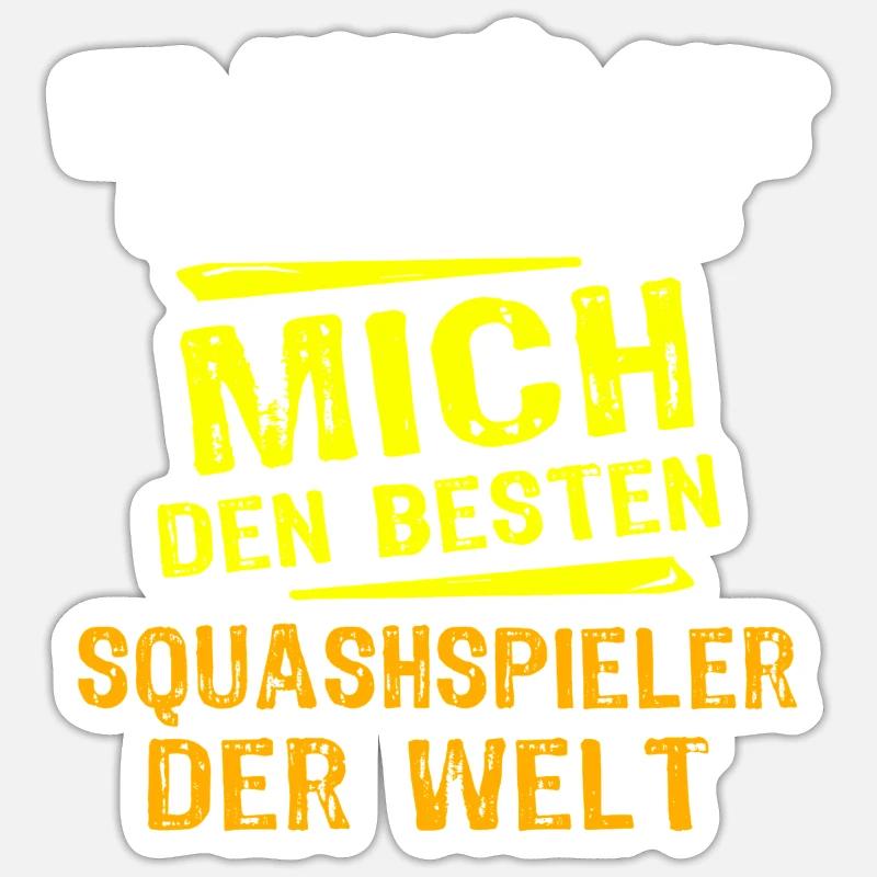 Squash Player Gift Sticker size S (10 x 10 cm)