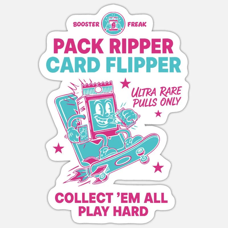 Pack Ripper Kartenflipper Ultra Rare Pulls Trading Sticker Größe S (10 x 10 cm)