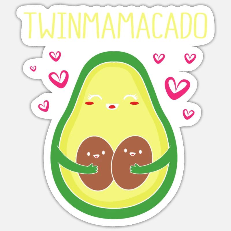 Zwilling Mutter Zwillinge Mama Geschenk Sticker Größe S (10 x 10 cm)