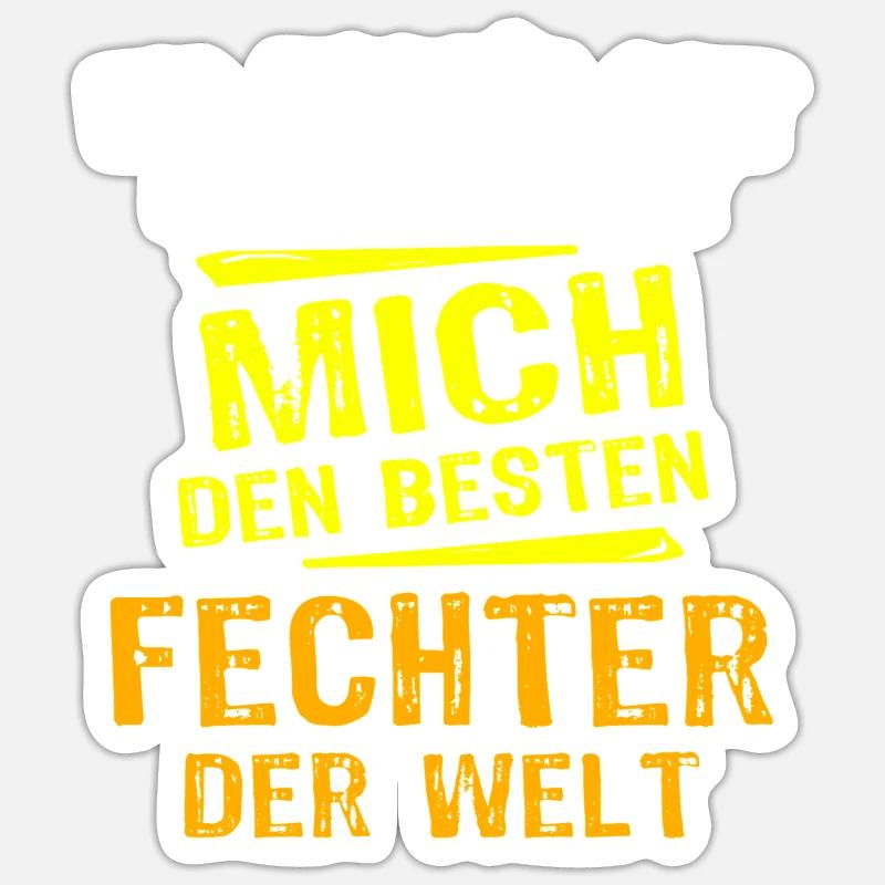 Fencer Gift - Sticker size S (10 x 10 cm) - white matte