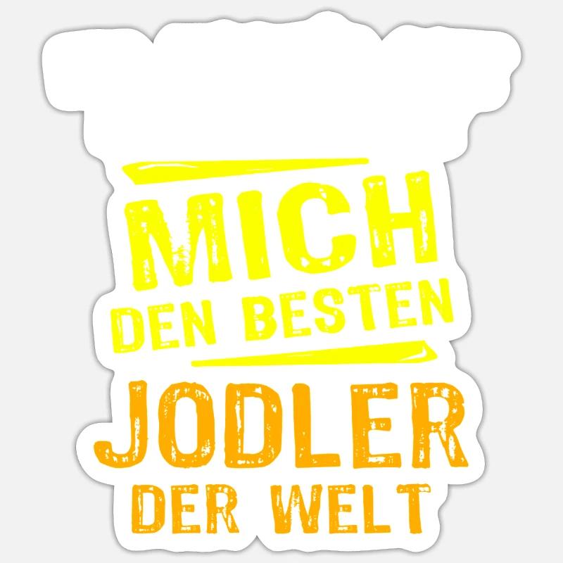 Yodelling Gift - Sticker size S (10 x 10 cm) - white matte