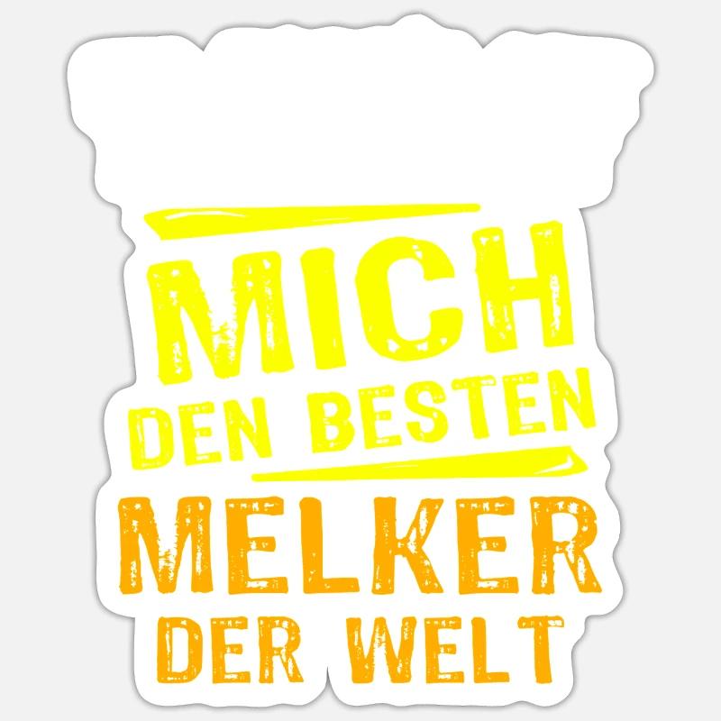 Don Melker - Sticker taille S (10 x 10 cm) - blanc mat