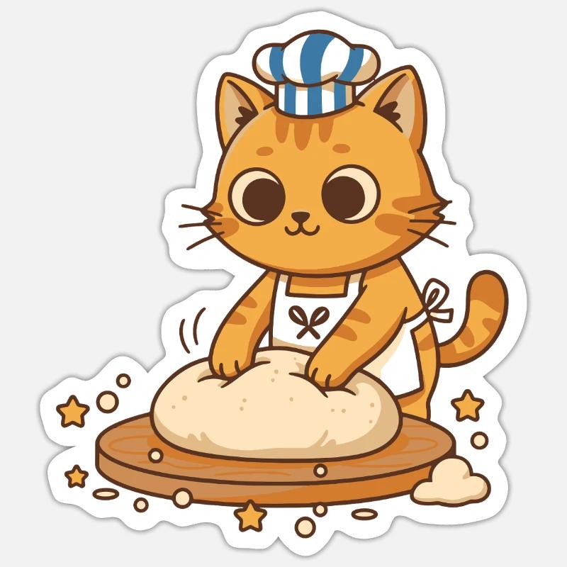 Sourdough Bread Baking Baker Sourdough Starter Jar Sticker Größe S (10 x 10 cm)