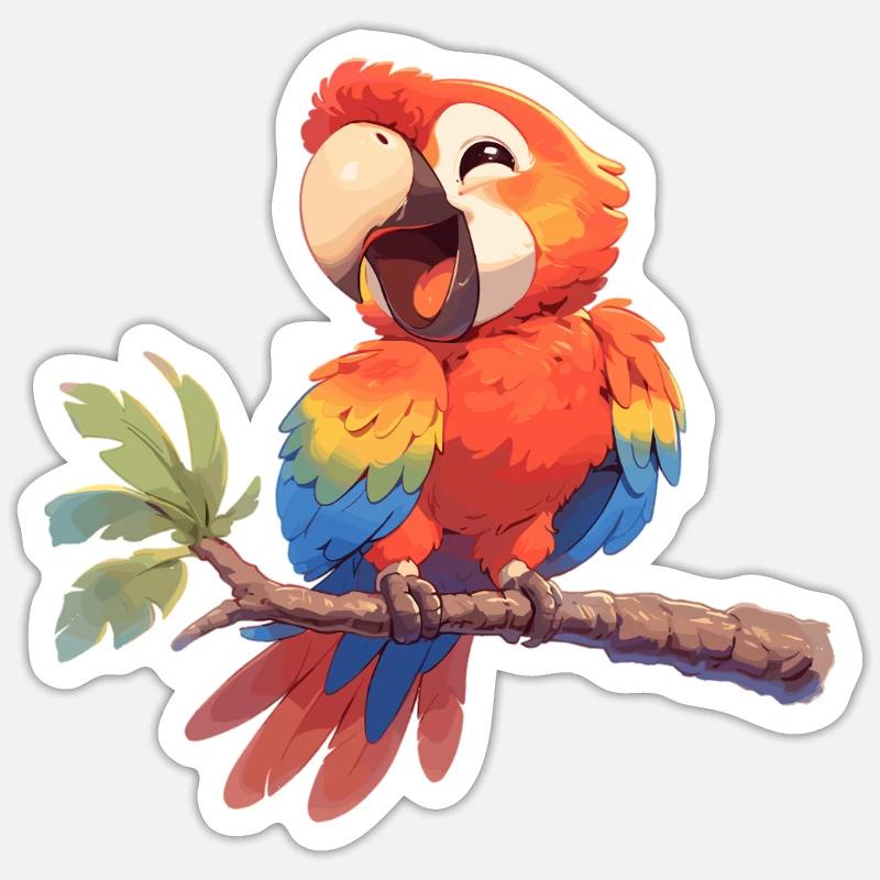 Macaw's Era - Sticker size S (10 x 10 cm) - white matte