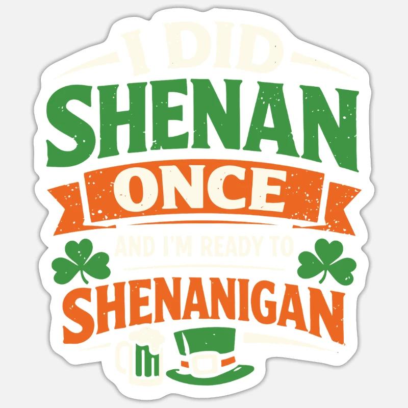 Prêt devant les bêtises | La Saint-Patrick Sticker taille S (10 x 10 cm)