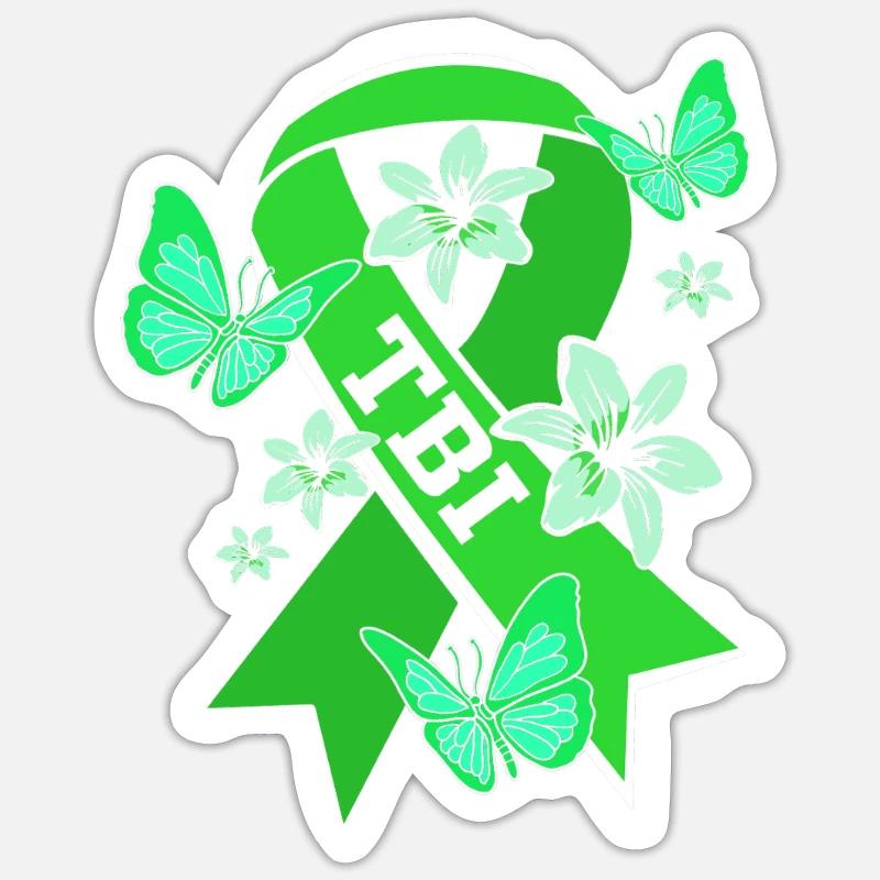 Incidente d'auto Trauma cranico Trauma cranico - Sticker formato S (10 x 10 cm) - bianco opaco