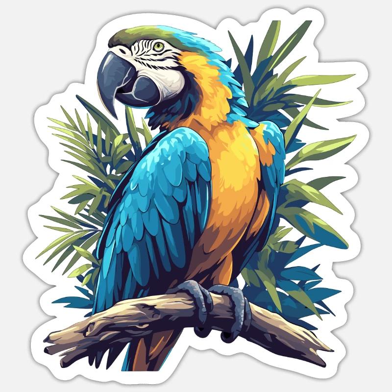 Macaw's Era - Sticker size S (10 x 10 cm) - white matte