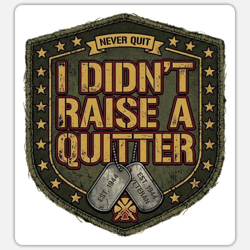 Camo Army Mama construit Militant robuste - Sticker taille S (10 x 10 cm) - blanc mat