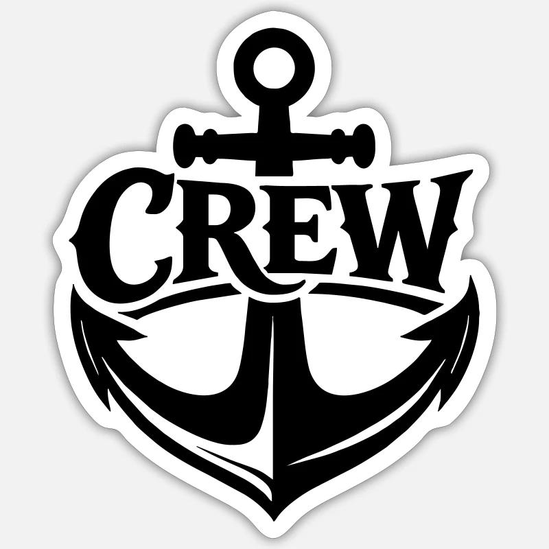 Ship's crew - Sticker size S (10 x 10 cm) - white matte