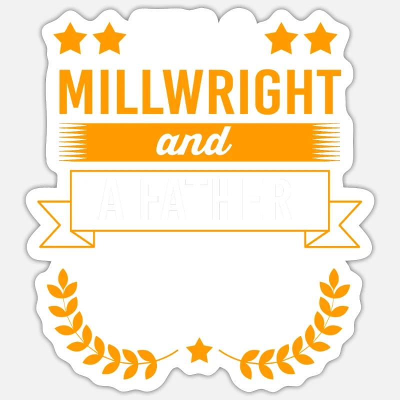 Mechanic Mechanical Engineering CNC Fitter - Sticker size S (10 x 10 cm) - white matte