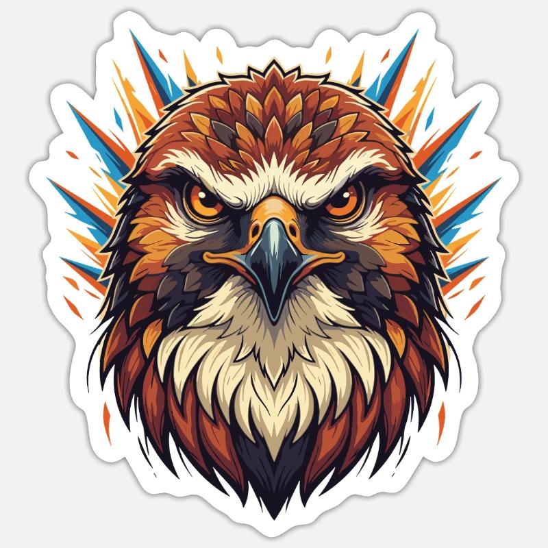Imperial Eagle Fire Claw - Sticker size S (10 x 10 cm) - white matte