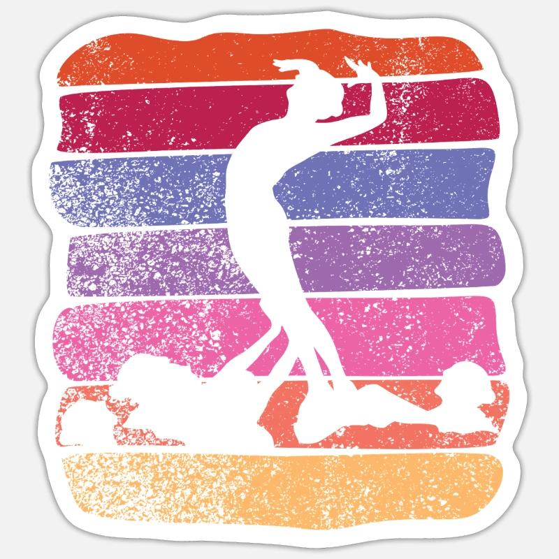 Artistic Swim Team Synchronized Swimming - Sticker size S (10 x 10 cm) - white matte