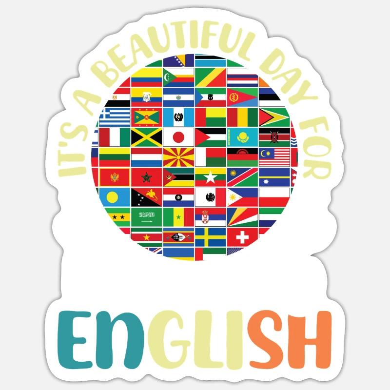 ELL Teacher English Language Sticker size S (10 x 10 cm)