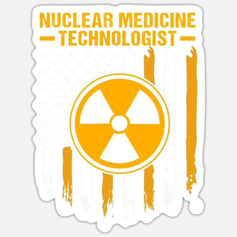 X-ray technician - Sticker size S (10 x 10 cm) - white matte