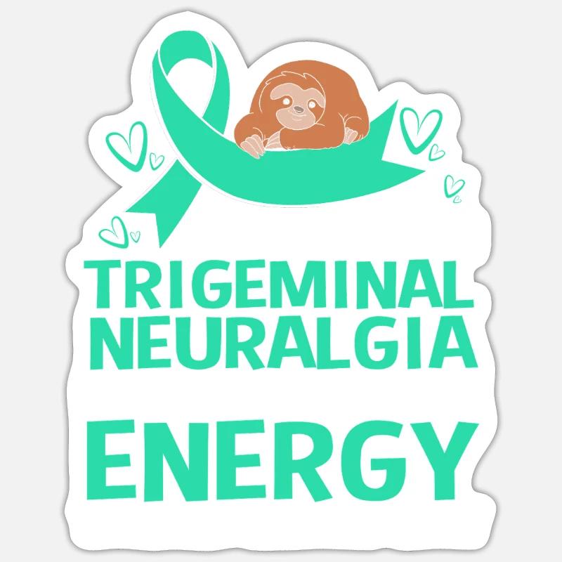 Trigeminal neuralgia - Sticker size S (10 x 10 cm) - white matte