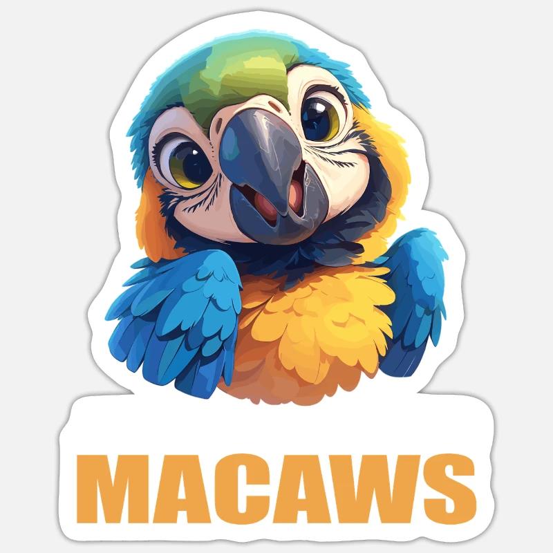 Macaw's Era - Sticker size S (10 x 10 cm) - white matte