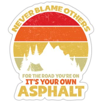 Camping Scouts Mountain Hiking Forest Campers - Sticker size S (10 x 10 cm) - white matte - Front