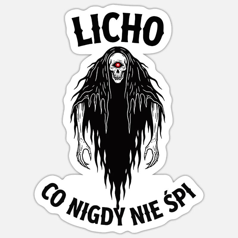 Licho Polish Folklore Never Sleeps Sticker size S (10 x 10 cm)