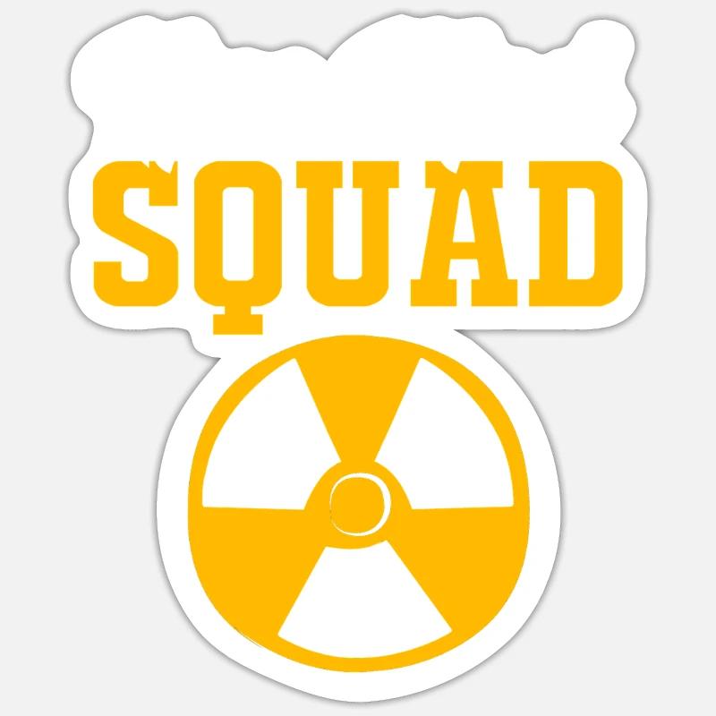 Nuklear Nuklearmedizin Atom Radiologie Sticker Größe S (10 x 10 cm)