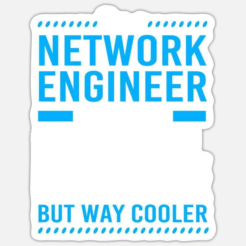 Netzwerk Informatiker Programmierer Admin Sticker Größe S (10 x 10 cm)