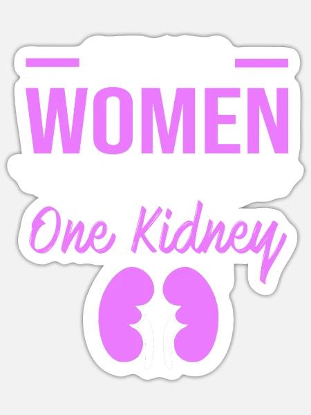 Nierenspender Transplantation Organspende - Sticker Größe S (10 x 10 cm) - Mattweiß