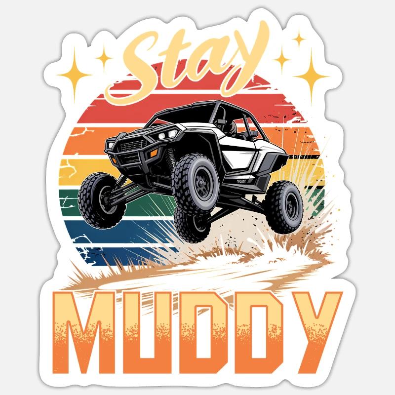 UTV Off Road 4 Wheeler Side by side Sticker Größe S (10 x 10 cm)