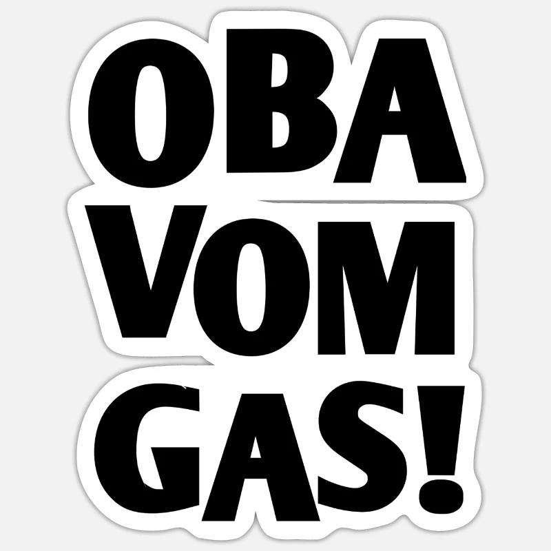 bayerischer spruch  - Sticker Größe S (10 x 10 cm) - Mattweiß