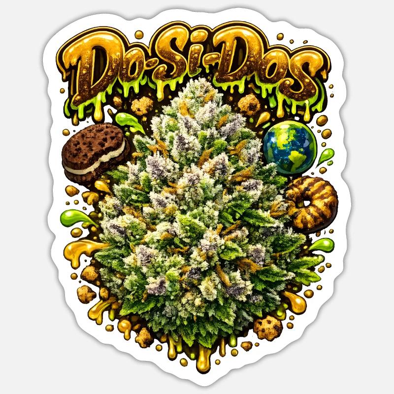 Do-Si-Dos Cookie Graffiti Print - Sticker size S (10 x 10 cm) - white matte