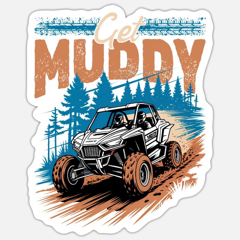 UTV Off Road 4 Wheeler Side by side Sticker Größe S (10 x 10 cm)