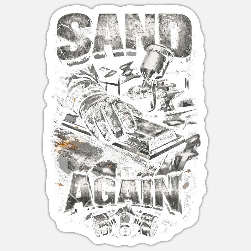 Vehicle Painter Car Painter Sand It Again Sticker size S (10 x 10 cm)