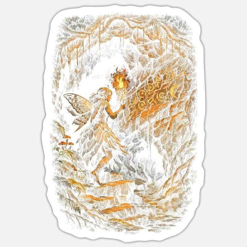 Fairycore Fairy Gothic - Sticker size S (10 x 10 cm) - white matte
