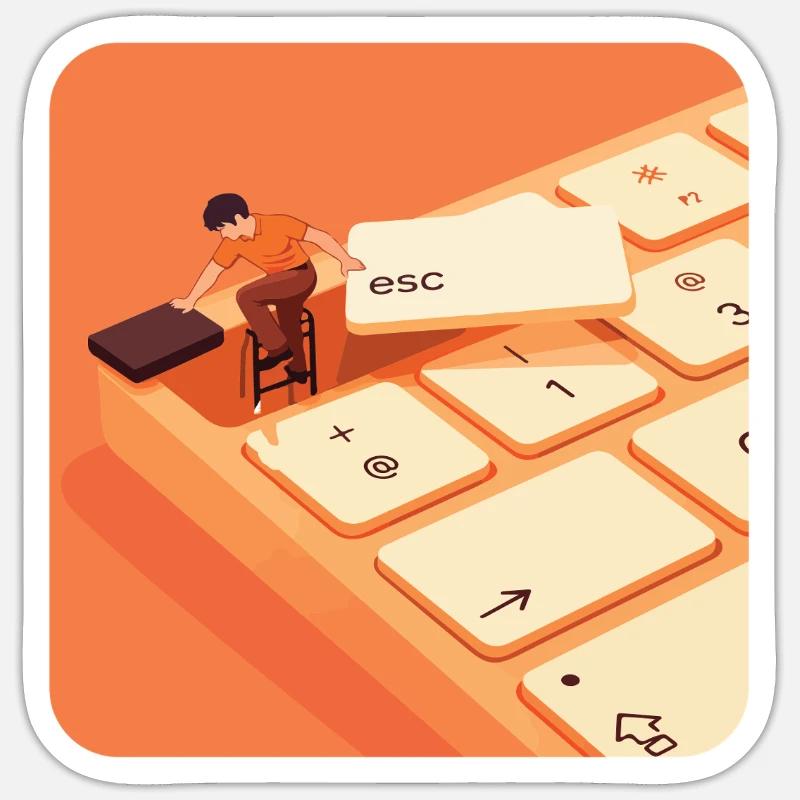 Sticker Größe S (10 x 10 cm) - 