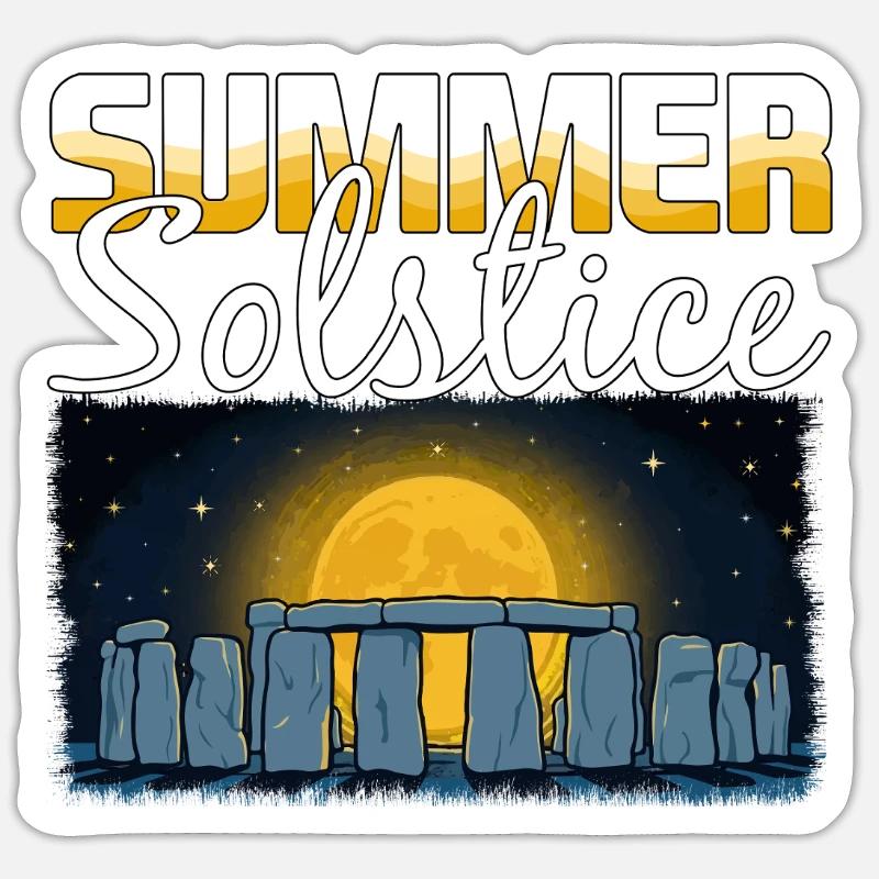 Litha Pagan Summer Solstice Midsummer Midsommar Sticker size S (10 x 10 cm)