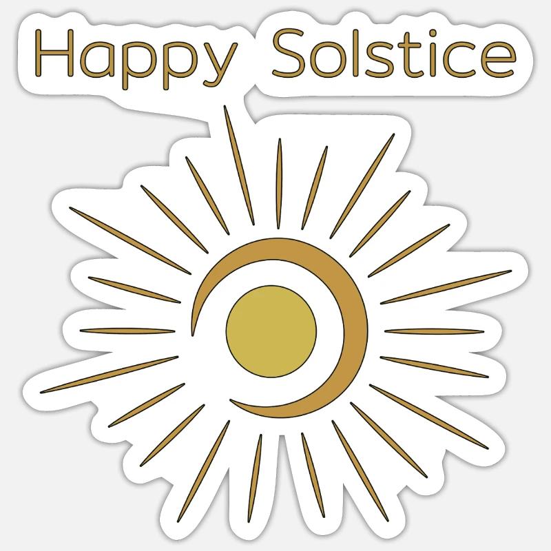 Litha Pagan Solstice d’été Midsommar Sticker taille S (10 x 10 cm)