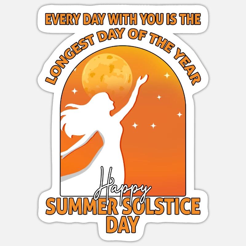 Litha Pagan Solstice d’été Midsommar Sticker taille S (10 x 10 cm)