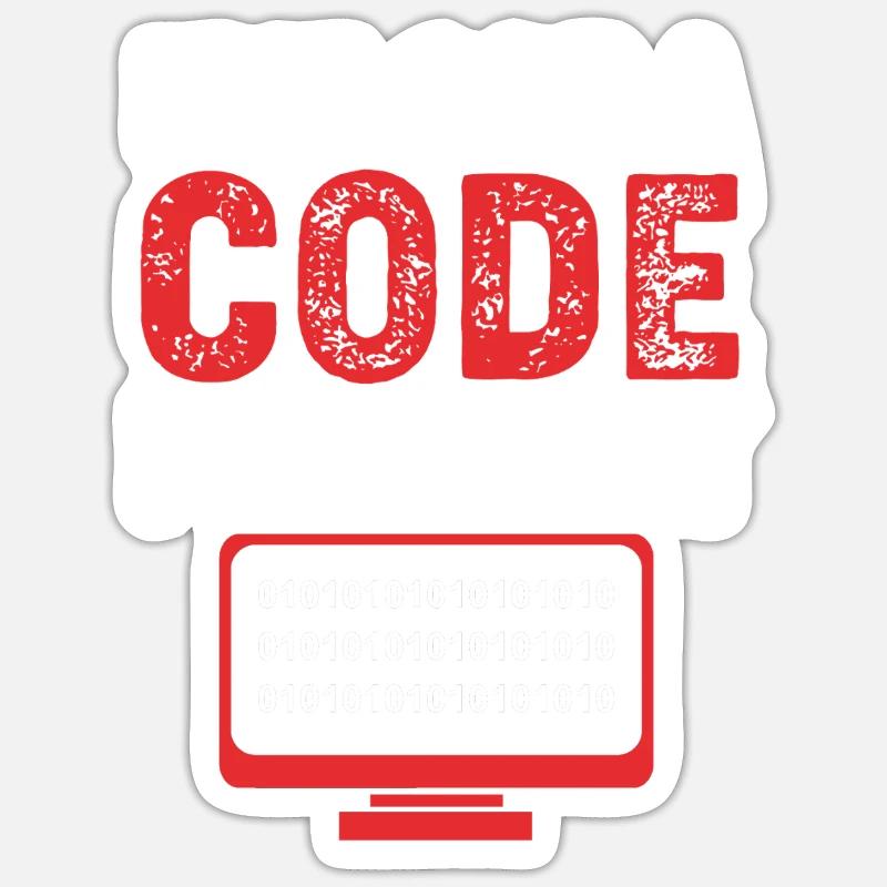 Medizin Coder - Sticker Größe S (10 x 10 cm) - Mattweiß