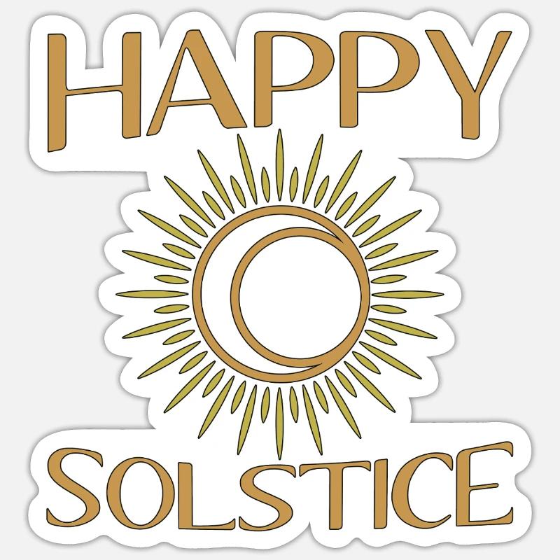 Litha Pagan Summer Solstice Midsummer Midsommar Sticker size S (10 x 10 cm)