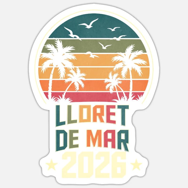 Lloret De Mar 2026 - Sticker Größe S (10 x 10 cm) - Mattweiß