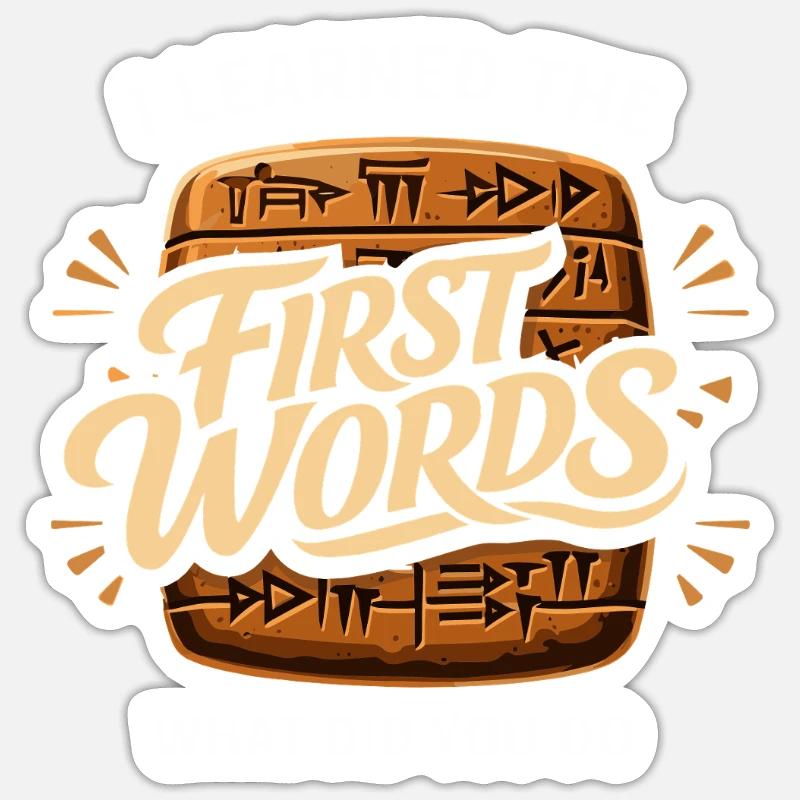 Ancient Mesopotamia, Sumerian - Sticker size S (10 x 10 cm) - white matte