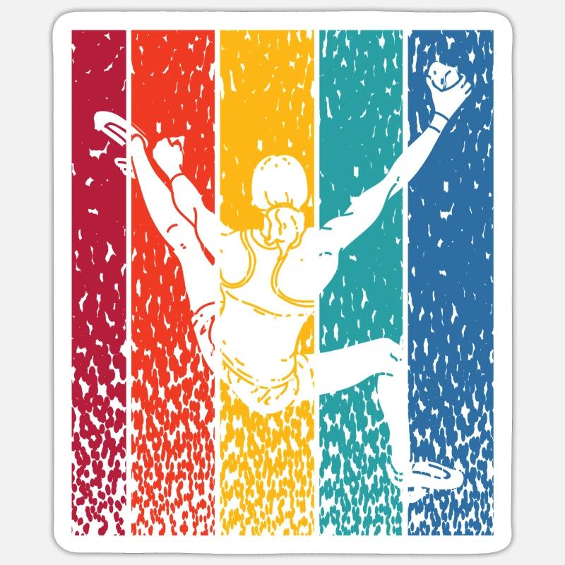 Boulderer Boulder Bouldering - Sticker size S (10 x 10 cm) - white matte